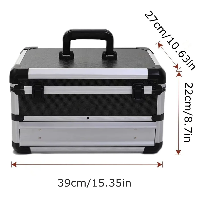 Tool Box Aluminium Equipment Case Protable Toolbox for Mechanic Large Capacity Suitcase Hard Case Storage Box with Drawers