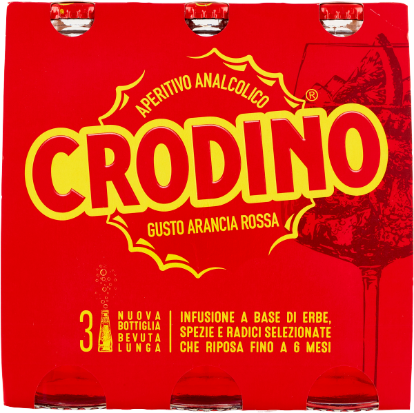 Aperitif alkoholfreies Getränk Rosso 3x175 ml - Crodino