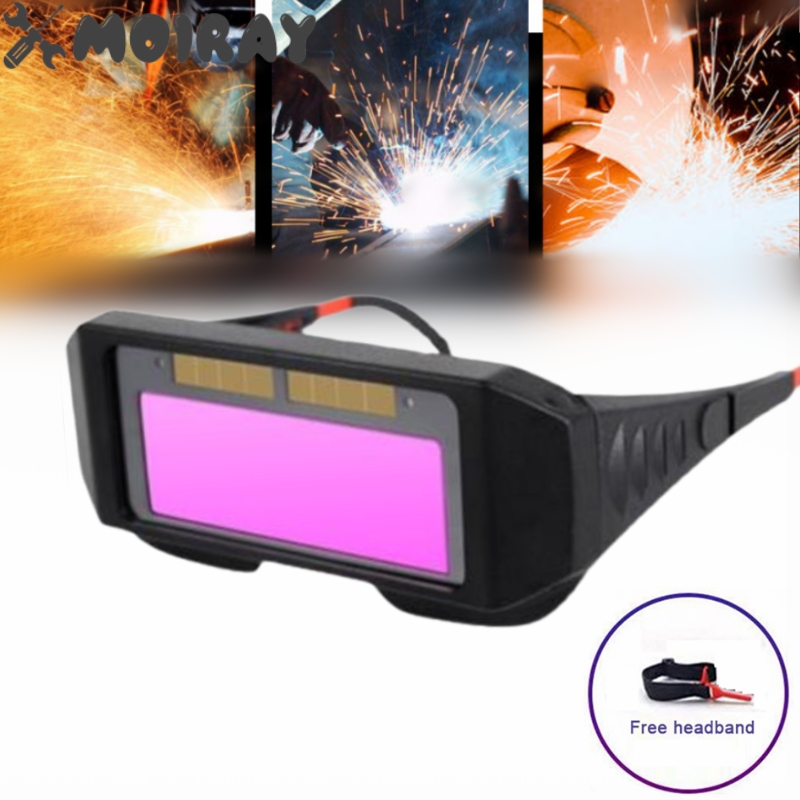 Gafas de soldadura con atenuación automática, cambio de luz, oscurecimiento automático, protección antiojos para máscaras de soldadura, accesorios para gafas