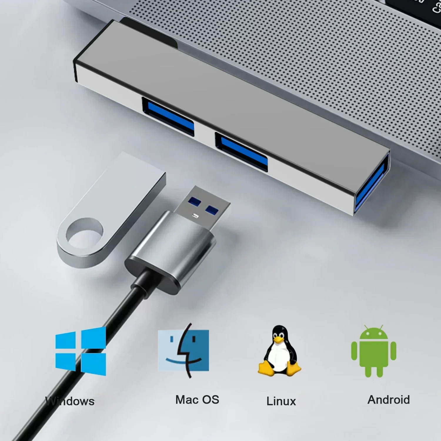 3 in 1 USB HUB OTG USB 3.0/Type-C 3.0 To 3 USB USB Splitter Hub Speed 5.0Gbps 3 Port Type C HUB for PC Laptop Notebook