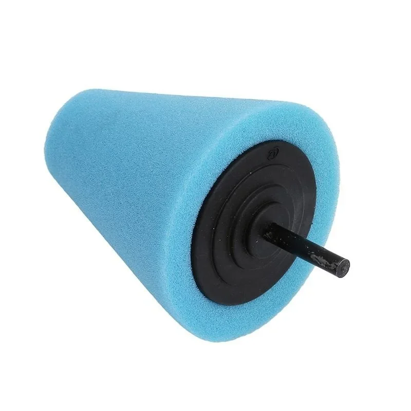 ฟองน้ําขัดยางล้ออัตโนมัติใช้สําหรับสว่านไฟฟ้า Burnishing Ball ขัดกรวยชุดรถ Hub Buffing ฟองน้ําขัดชุด