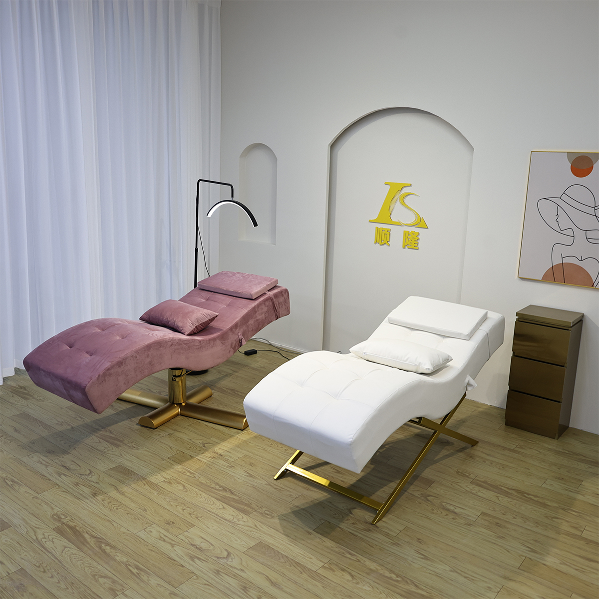 XingSheng lit de soins de beauté électrique Table de Massage d'hydrothérapie du visage Salon lits de cils Massage du corps entier meubles de SPA
