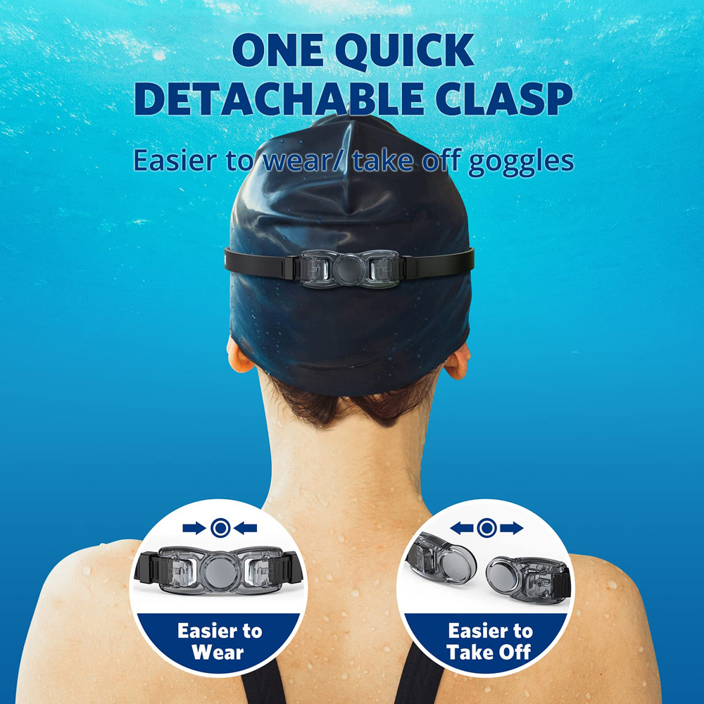 Occhialini da nuoto Occhiali da nuoto professionali impermeabili Occhiali antiappannamento Protezione UV al 100% Nessuna perdita per uomini adulti Donne Giovani