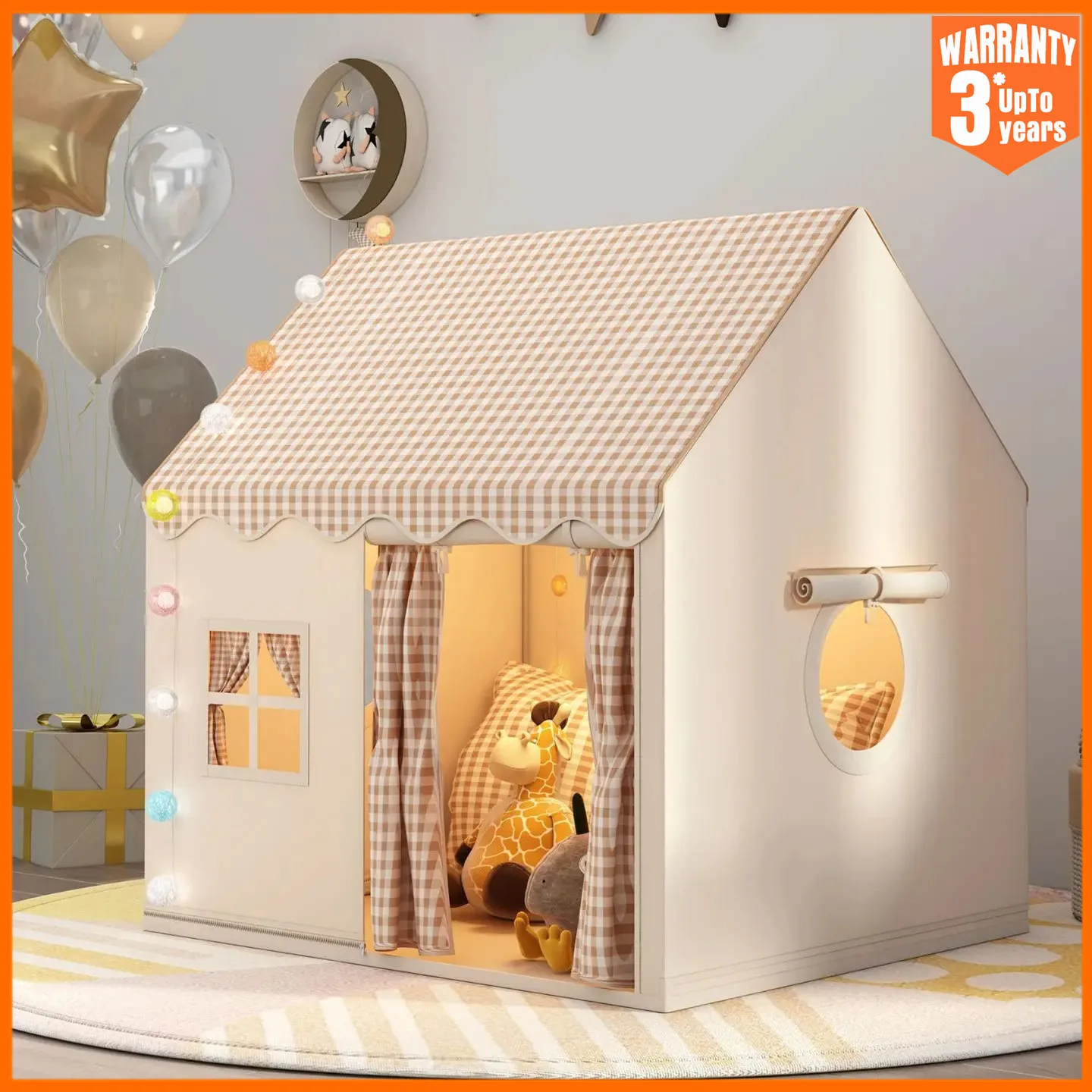 Tienda de juegos para niños, casa de Castillo de princesa, habitación infantil, casa de juegos de dibujos animados para interiores y exteriores, tienda de decoración plegable, juguete, regalo de Navidad para niñas