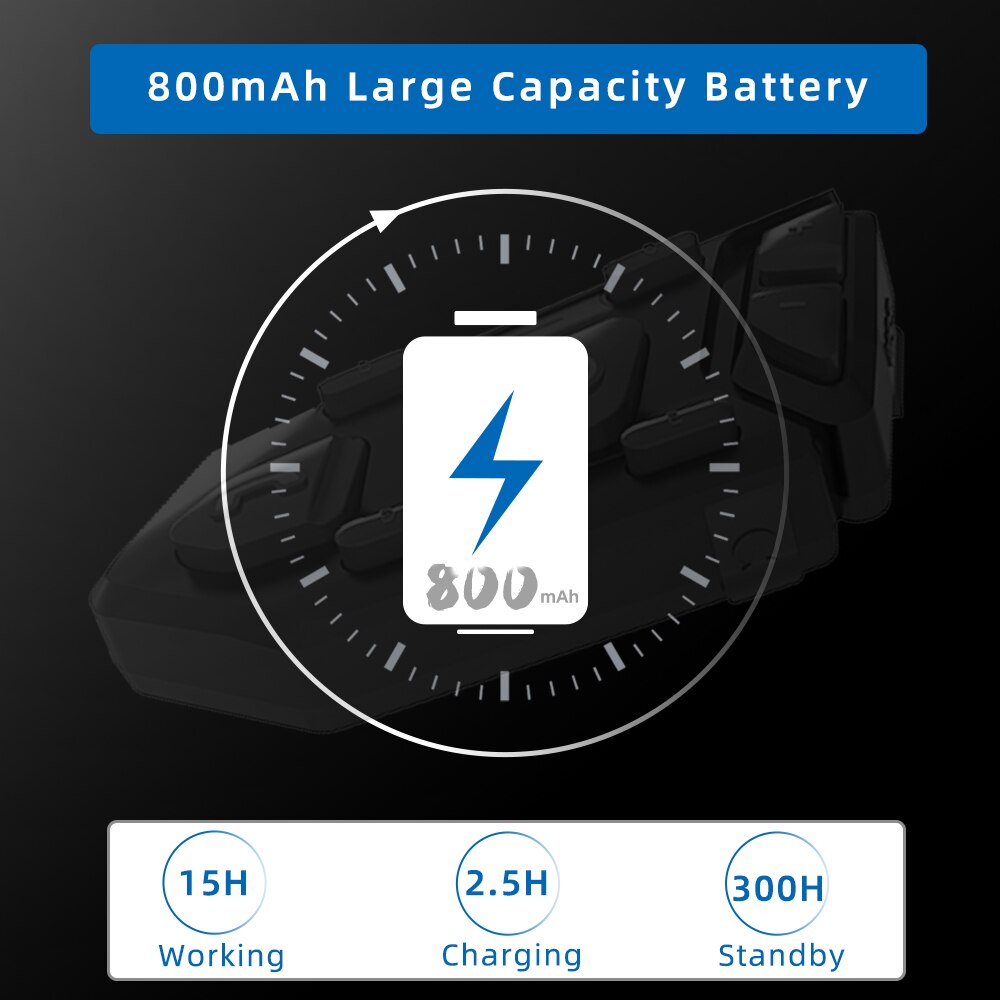 Wayxin 6ライダーヘルメットヘッドセットオートバイBluetoothインターホンワイヤレス通信gpsインターホン防水1200m bt 5.0 r6s