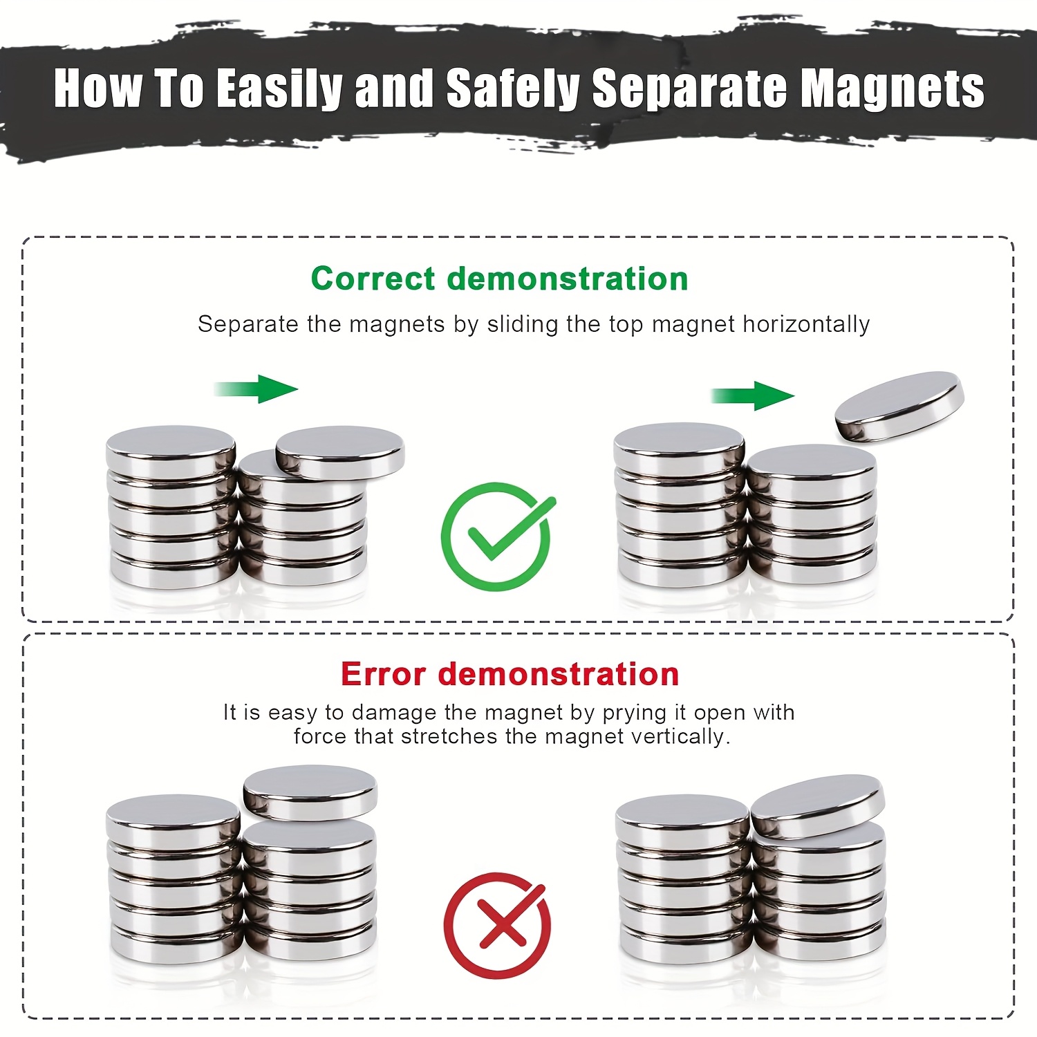 10x3/6x3mm mini whiteboard magnet, widely used in Halloween DIY, refrigerator stickers warehouse tool classification bag buttons