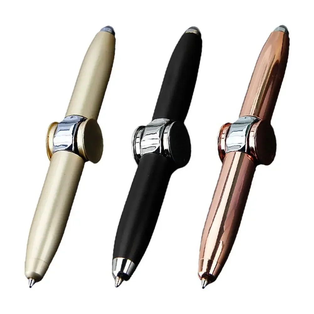 LED Stift Kugelschreiber Fidget Spinner Druck Student Geschenk Kugelschreiber Spin Pen Twirling LED Rotierenden Stift Schreibwaren Fidget Stift
