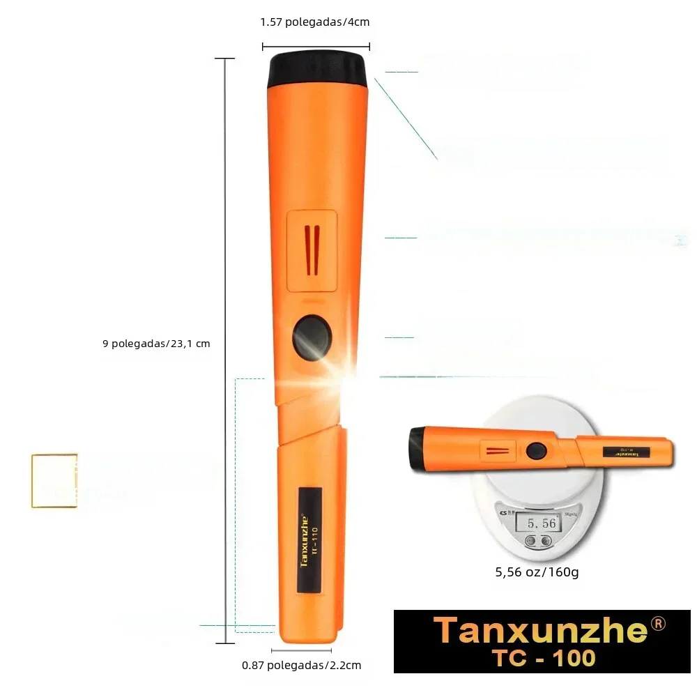 TC-110 Draagbare Metaaldetector Wijzer Handheld Gp-Pointer Metaaldetector Ip68 Waterdichte Positionering Staaf Detector