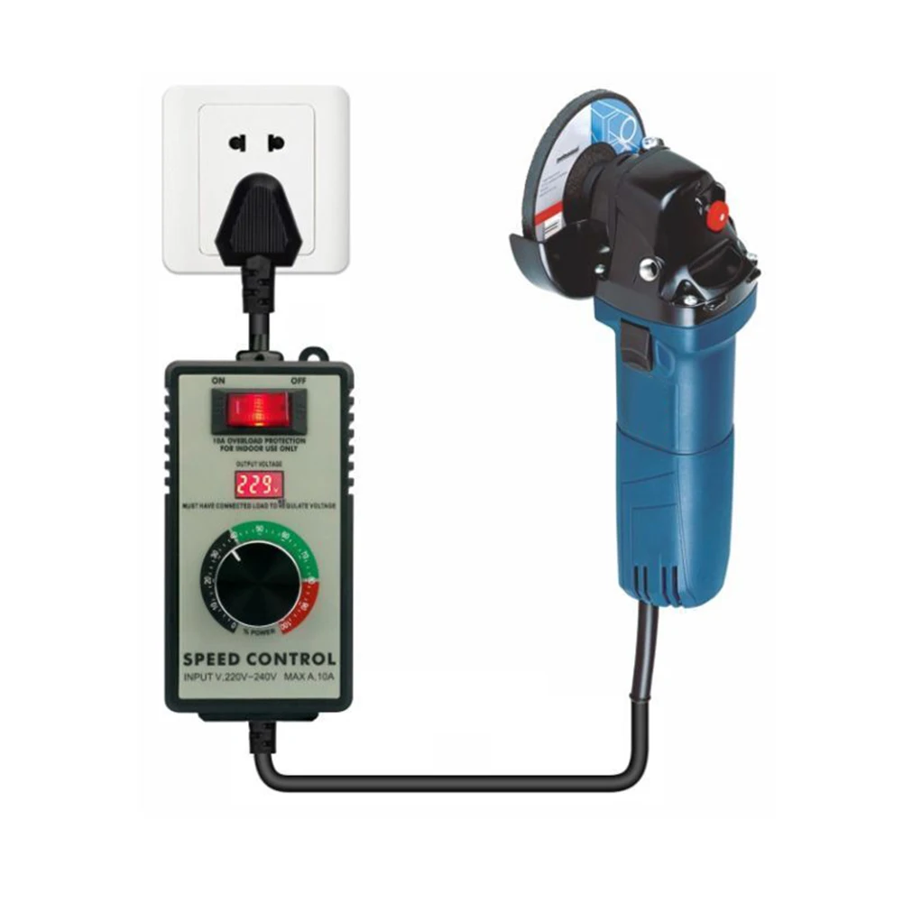 Regulator Obrotów Szlifierki Kątowej Sterownik Prędkości Wiertarki Ręcznej Polerka Wentylator Bezstopniowa Wiertarka Elektryczna Polerka Bezstopniowa Regulacja Prędkości