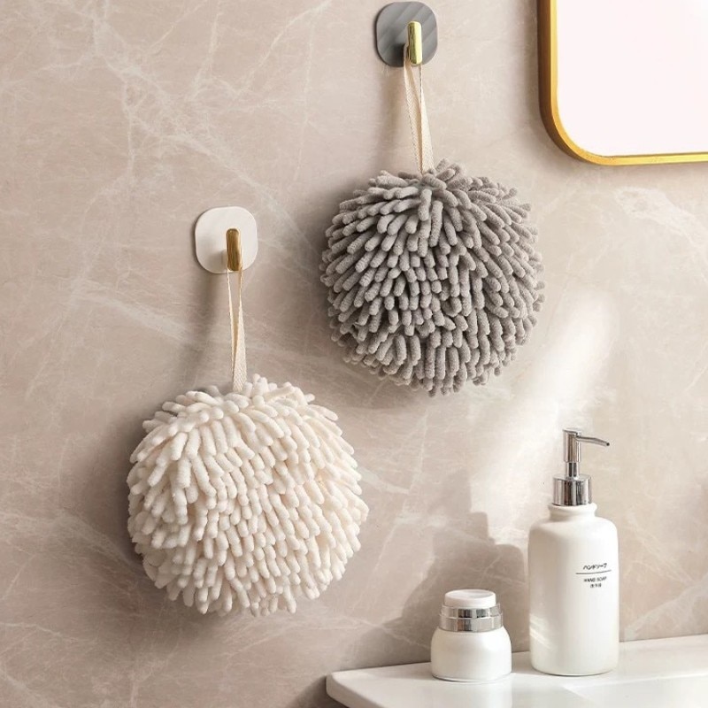 Ball for Wiping Hands and Towel for Wiping Hands Kitchen and Toilet Lovely Rag Hanging Towel Japanese Style Quick