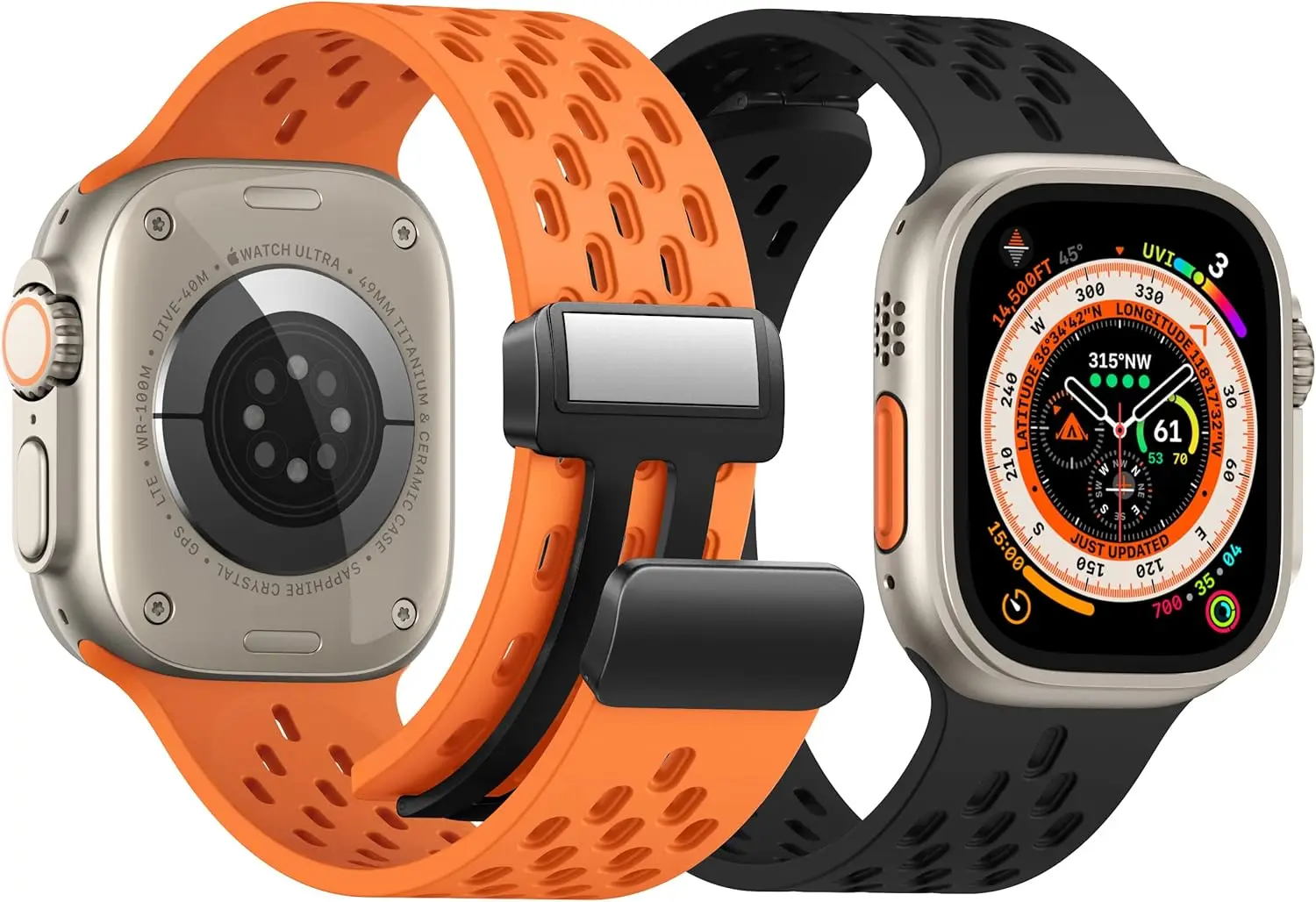 Cinturino magnetico per cinturino Apple Watch 49mm 45mm 44mm 42mm 40mm 41mm Bracciale in silicone Correas iWatch Ultra 2 Serie 9 8 SE 7 6 5 4