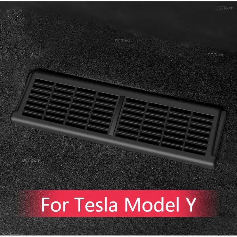 Cubierta de protección de ventilación debajo del asiento para Tesla Model Y, máscara de salida de aire acondicionado, almohadilla antisuciedad, accesorios modelos 2021-2024