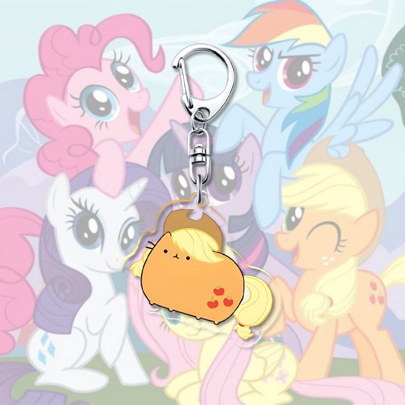 Porte-clés My Little Pony, pendentif en acrylique, pendentif décoratif de dessin animé, 1 pièce