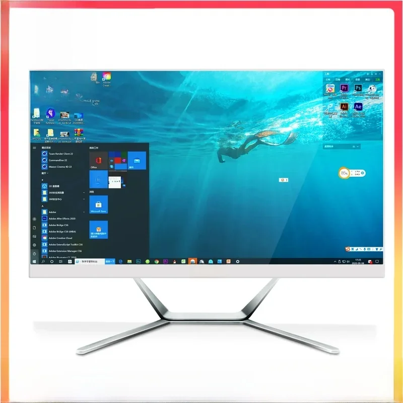 23,8 27 pulgadas GTX 8 Core CPU I7 9700F 16GB RAM 1TB SSD Gaming Pc 8K todo en uno computadora de escritorio