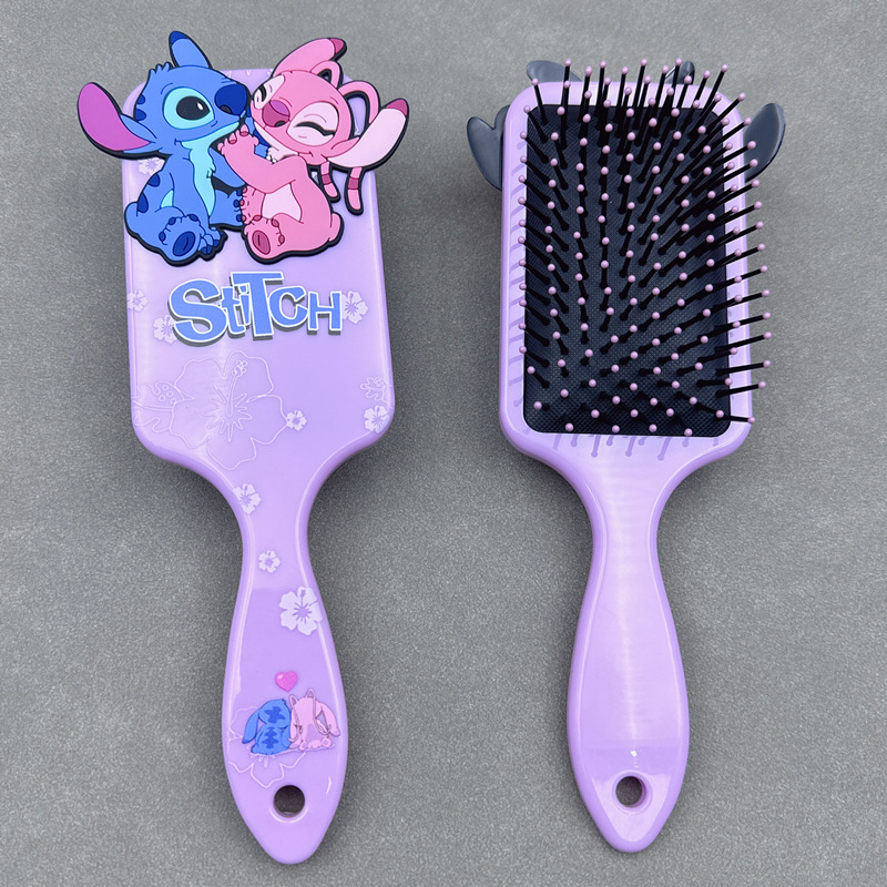 Disney Animation Lilo & Stitch Comb Series Cartoon Stitch Peripheral Air Cushion Massage Comb Children Girl Student Comb Gift