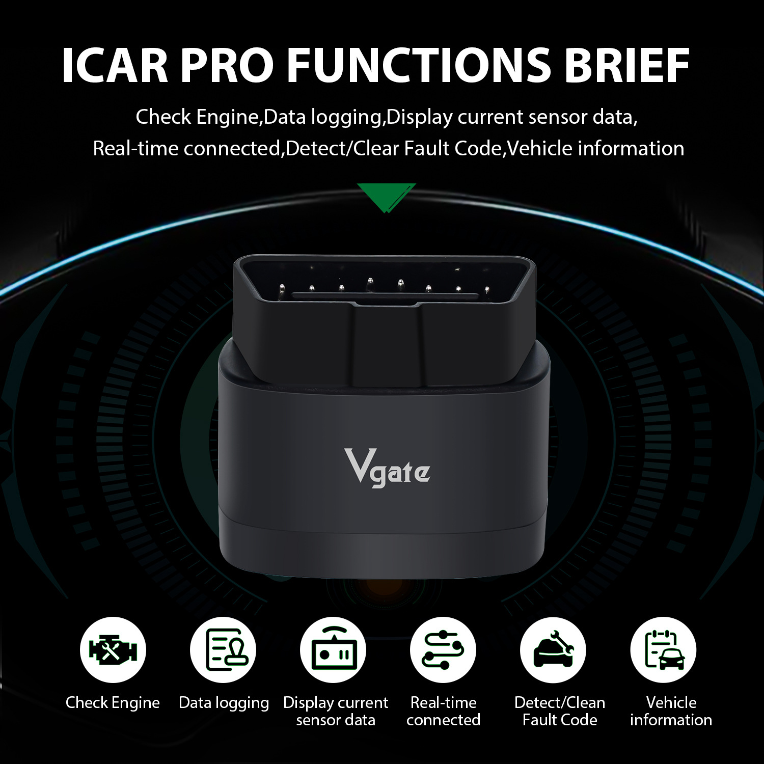 Лучшая цена Vgate iCar Pro 2S Bluetooth 5,3 OBD2 сканер автоматический SCAN ELM327 диагностический инструмент OBDII диагностика для iOS/Android/Windows