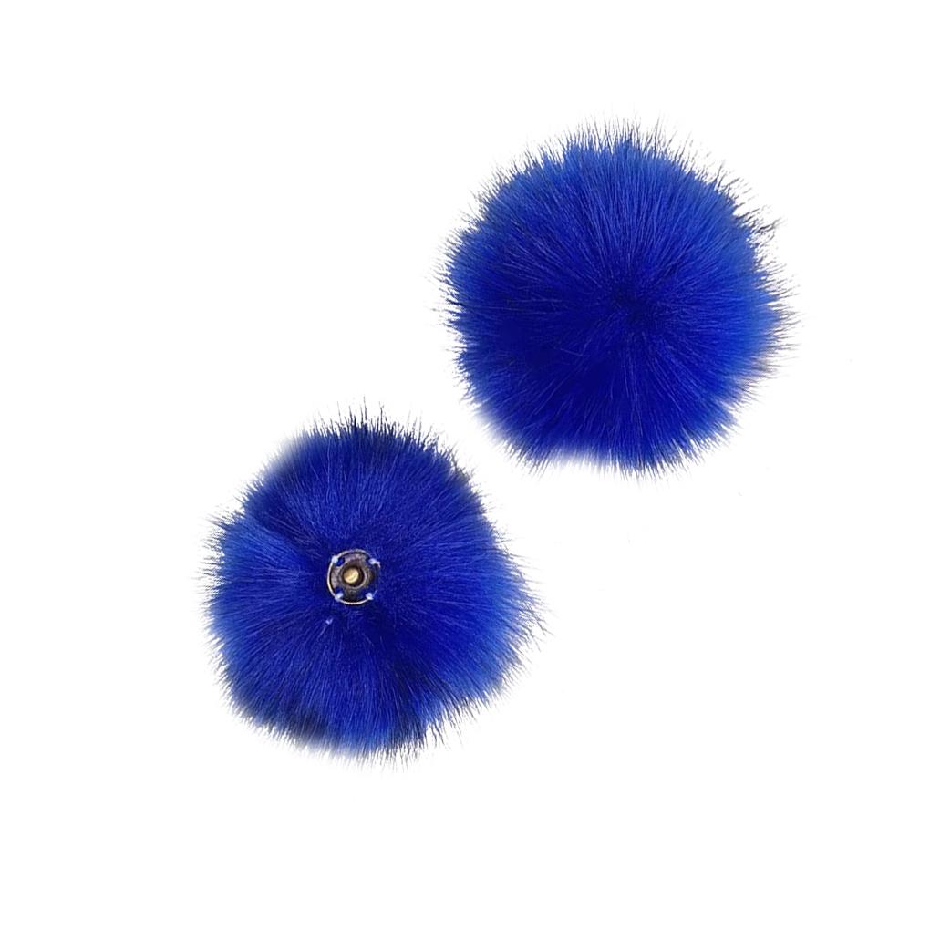 Gorros con pompones y bolas de piel, accesorios tejidos para bolas de pelo, decoraciones, ropa