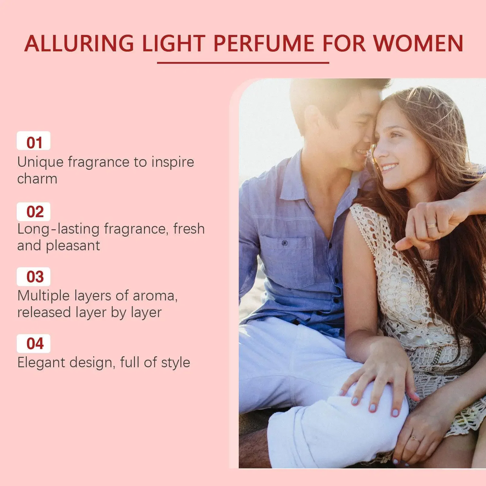สเปรย์น้ําหอมฟีโรโมนติดทนนาน Flirting ส่งเสริมออกเดทบรรยากาศ Seduction เร้าอารมณ์น้ําหอมสําหรับผู้ชายผู้หญิงกลิ่นหอมเซ็กซี่