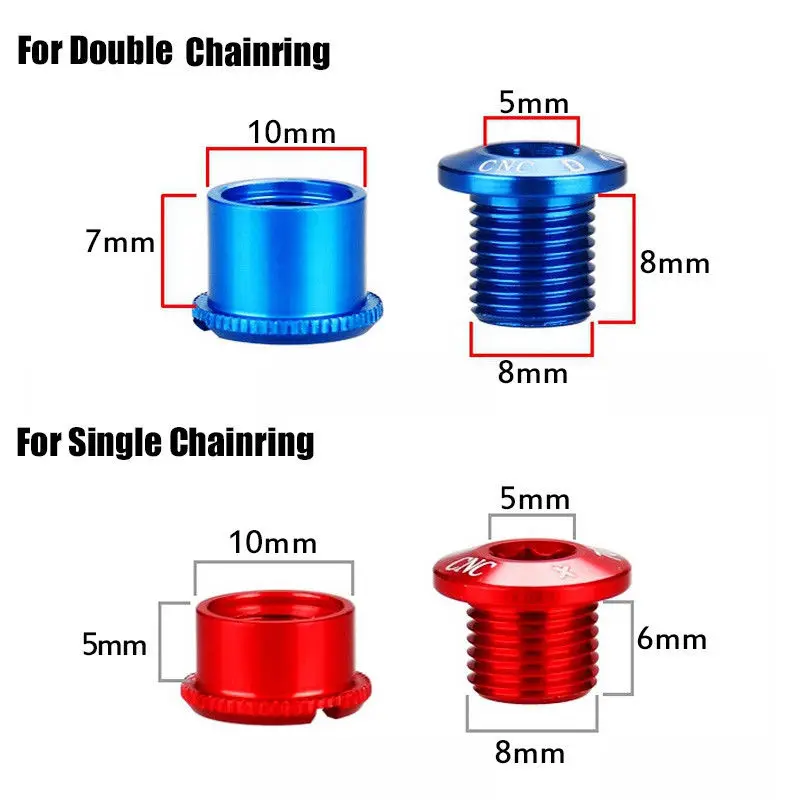 Litepro Xe Đạp Chainring Bu Lông Đơn/Đôi/Ba Tốc Độ Đĩa Chainwheel Ốc Vít Phù Hợp Với Xe Đạp Quay Và Dây Chuyền Nhẫn 5 Chiếc Rất Nhiều