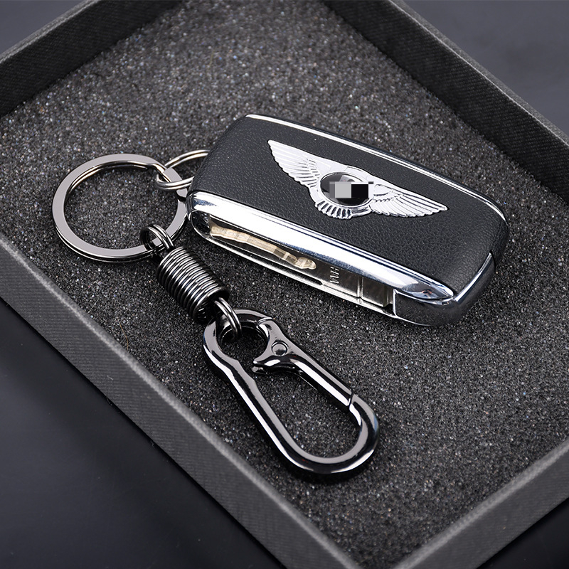 Spring Keychain Climbing Hook Car Keychain Simple Strong Carabiner Shape Keychain Accessories Metal Vintage Keychain