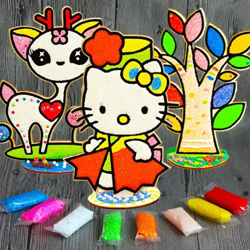 3D ไม้เกล็ดหิมะภาพวาดเด็ก DIY สร้างสรรค์โคลนที่มีสีสันภาพวาดของเล่น Board Art จิตรกรรมเครื่องมือของเล่นเพื่อการศึกษาเด็ก