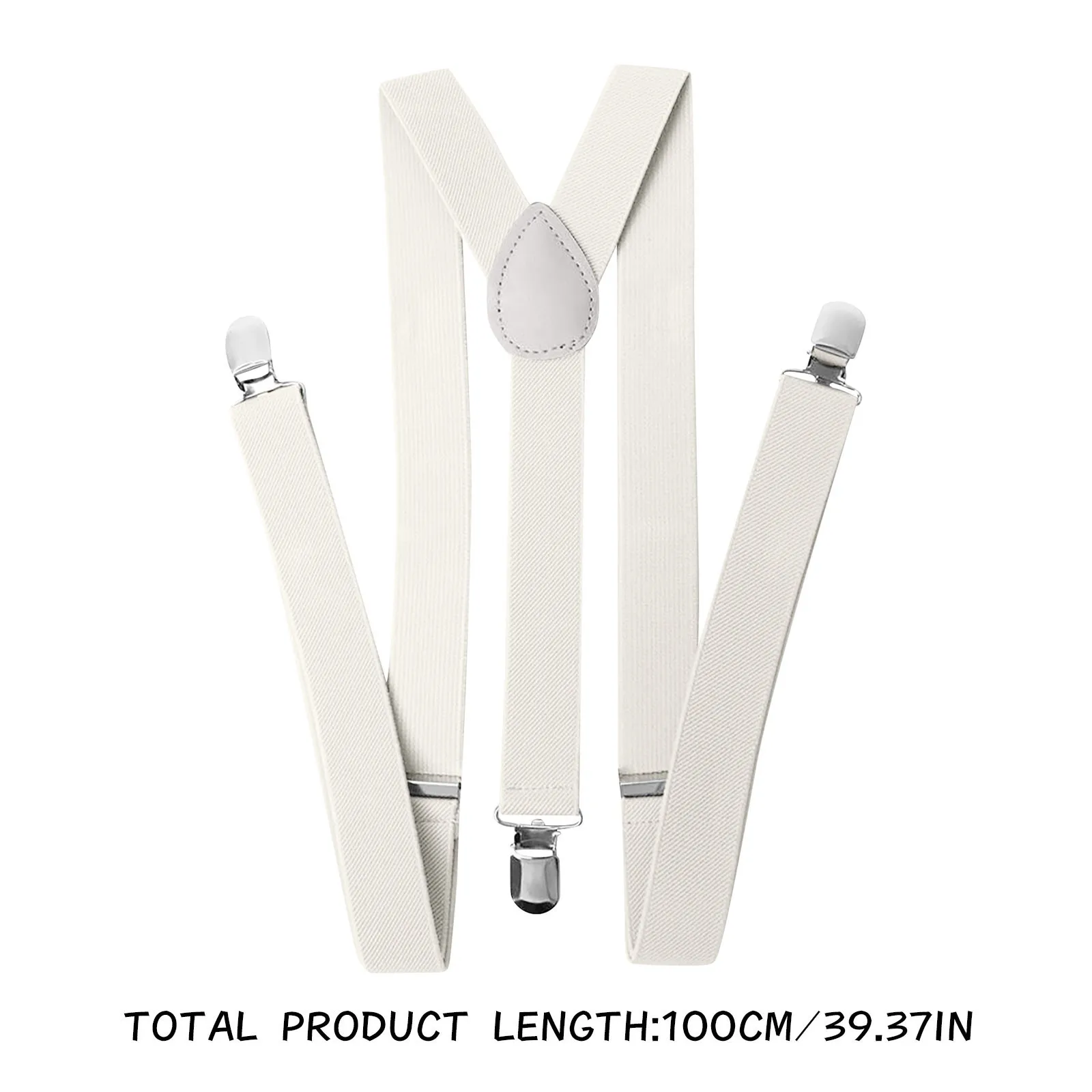 Bretelle in pelle elasticizzate regolabili e solide, tutore per la schiena a Y unisex, cinturino colorato con clip per accessori quotidiani per la festa nuziale