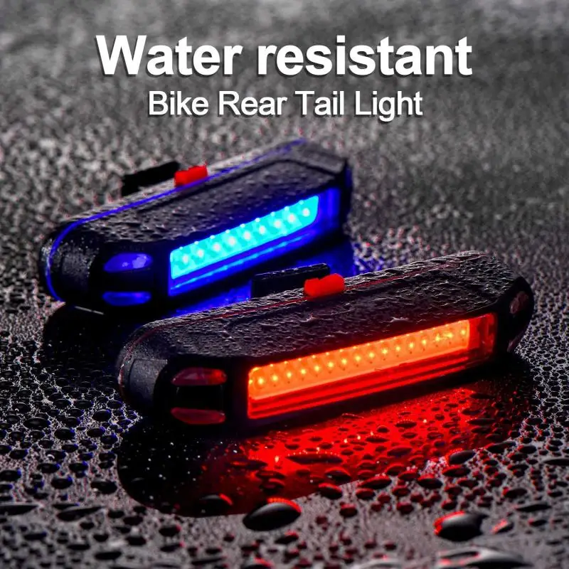 Xe Đạp Phía Sau Đèn USB Chống Nước LED Sạc An Toàn Cảnh Báo Đèn Xe Đạp Tặng Phụ Kiện Đi Đêm Đi Xe Đạp Họa Tiết Rằn Ri Nét Ta 016RAR