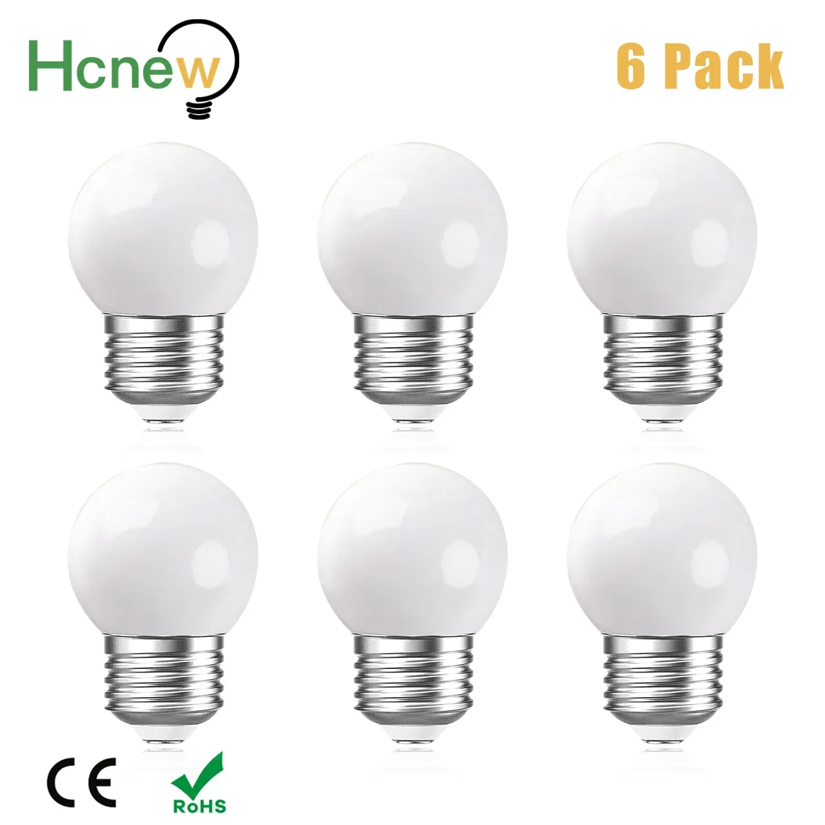 Bombilla Led G45 de color blanco lechoso, 220V, E27, 1W, 2W, 3W, luz nocturna, lámpara colgante de plástico inastillable, guirnalda de luces decorativas para exteriores