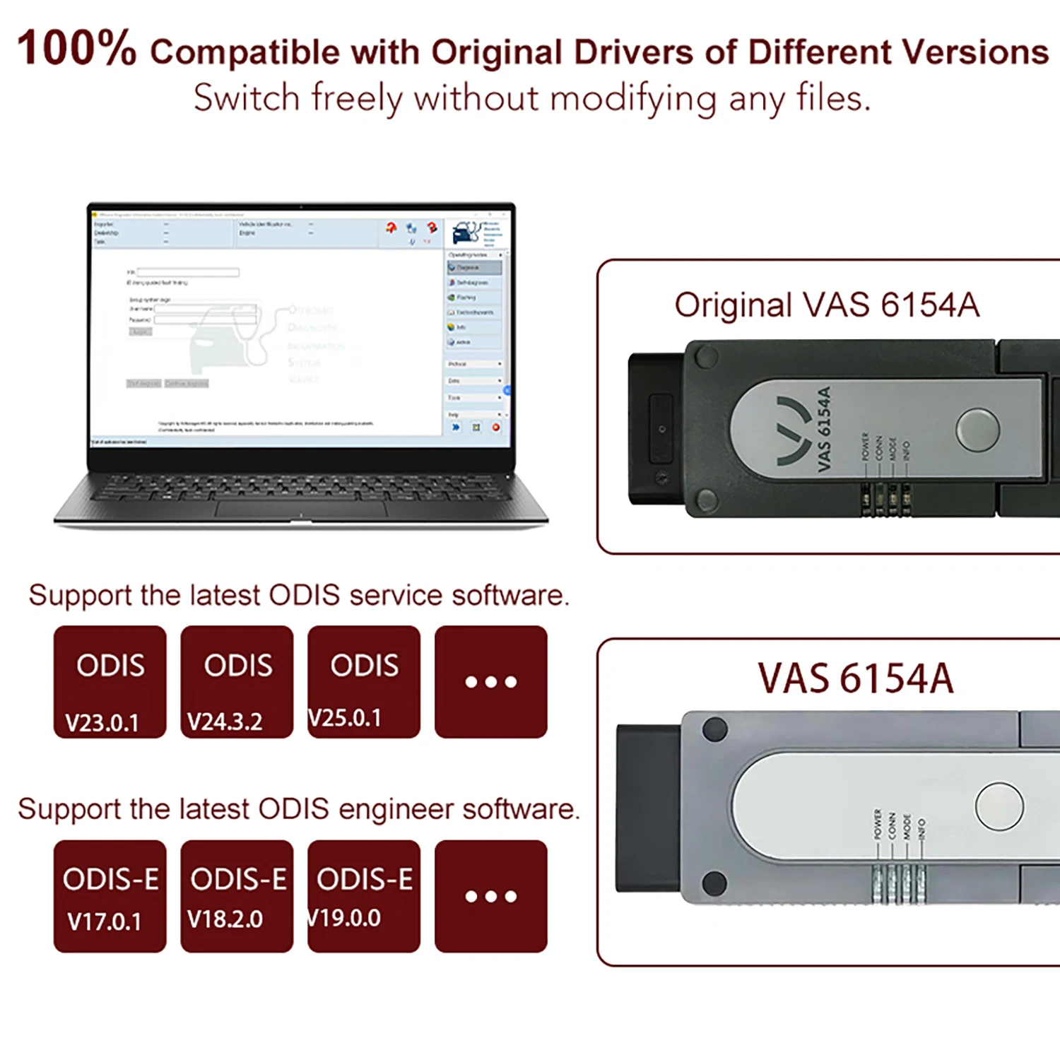 VAS6154A WIFI ODIS сканер поддерживает CAN FD и DoIP протокол автомобильный диагностический сканер полная система диагностического программирования инструмент