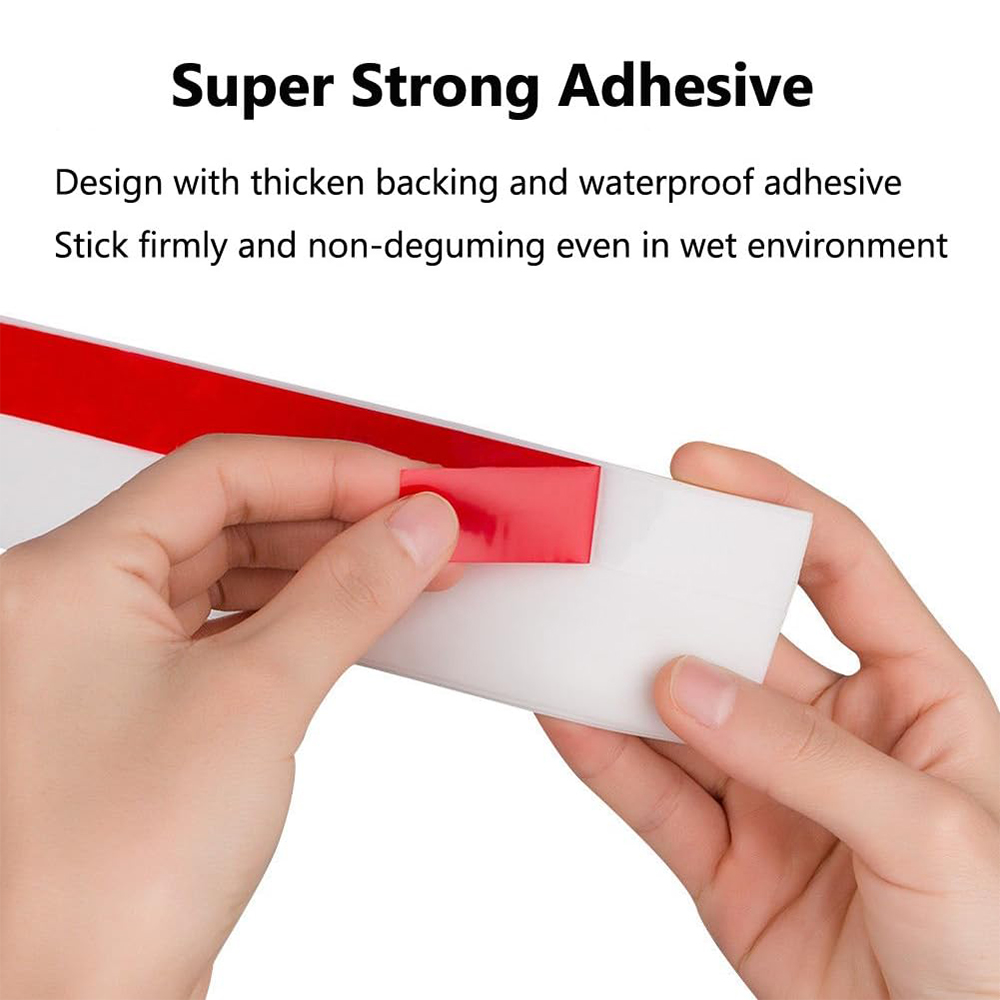 1-4pcs Door Bottom Seal Strip Silicone Rubber Windproof Self Adhesive Under Door Draft Stopper Window Weatherstrip Stripping