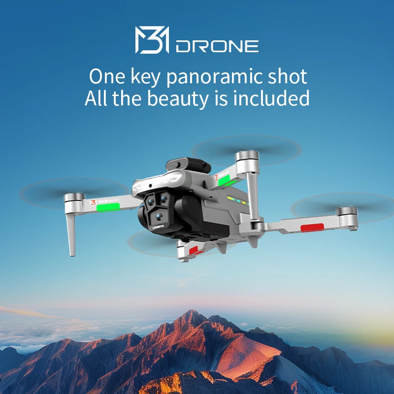 2025 Novos drones M3 GPS 8K profissionais HD 360 °   Câmeras duplas 5G WIFI motores sem escova para evitar obstáculos brinquedos quadricópteros dobráveis