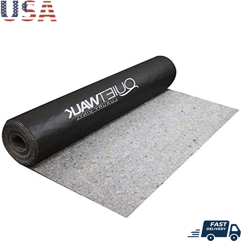 Luxury Vinyl Laminate Underlayment Sound Reduction Compression Resistant Moisture Protection Vapor Barrier Compatible Floating
