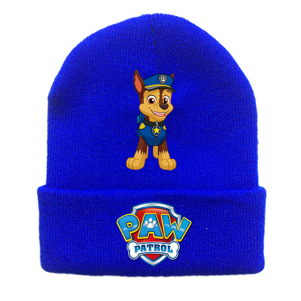 Gorro de punto de la patrulla canina, gorro de lana de invierno con dibujos animados, gorros de Chase Skye, gorros para niño y niña, regalos de cumpleaños y Navidad