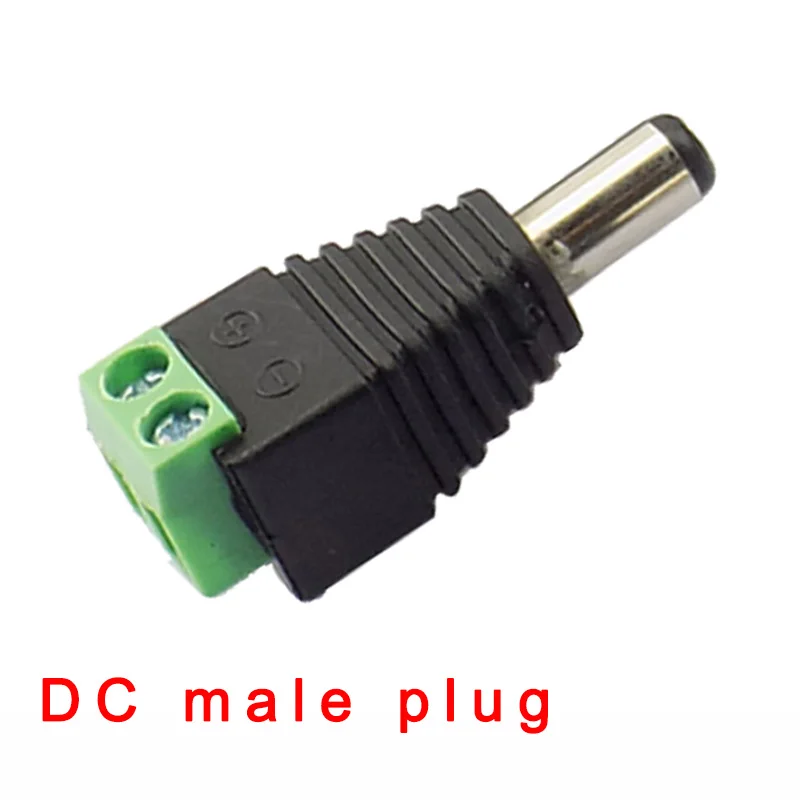 5 pares (10 uds) coaxial Cat5 a Bnc DC enchufe macho conector hembra adaptador de enchufe Av BNC UTP para cámara CCTV Video Balun