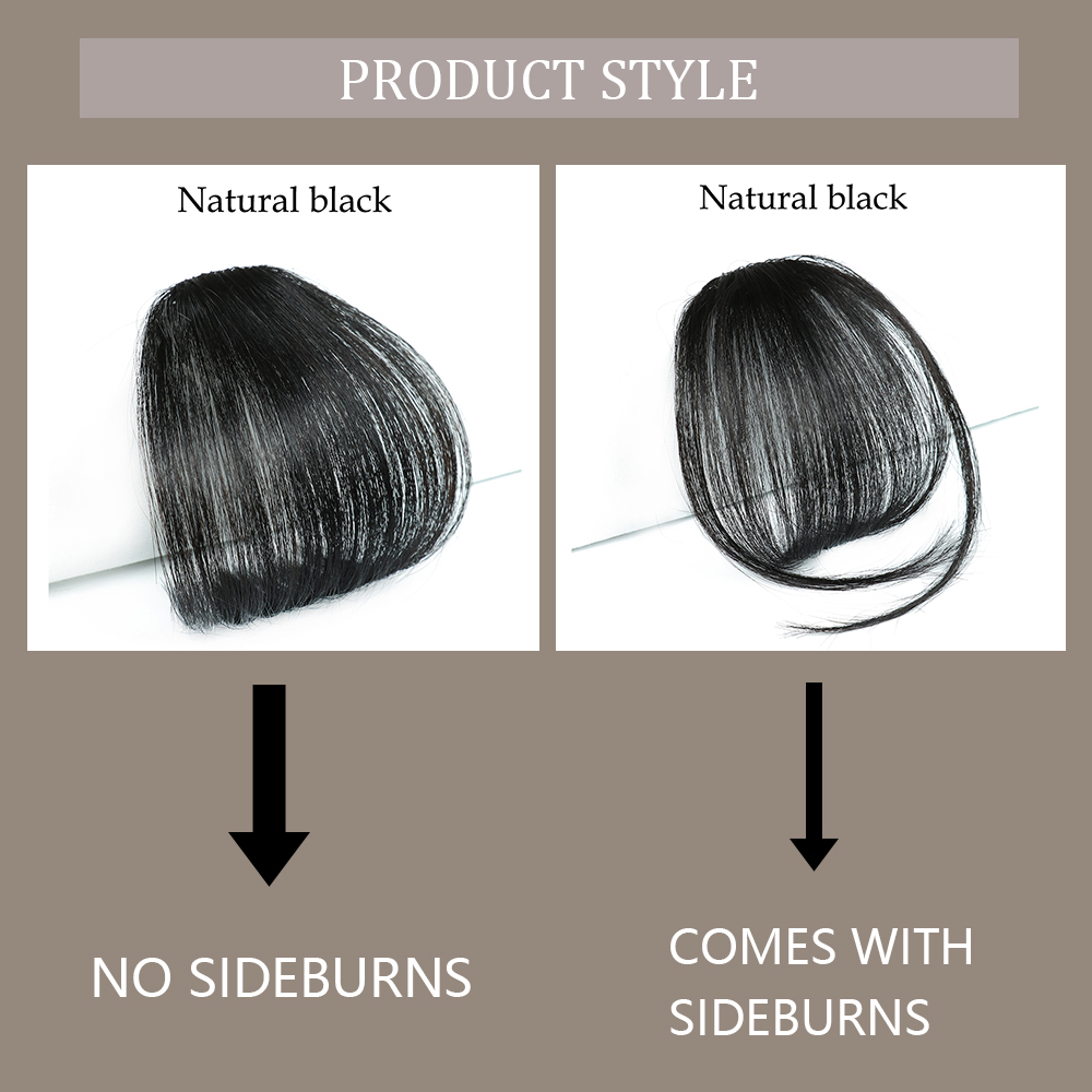 ปลอม Air Bangs เครื่องมือจัดแต่งทรงผมผมคลิปในส่วนขยายผมสังเคราะห์ปลอม Fringe ธรรมชาติ Hairpiece ปลอมผู้หญิงคลิป Bangs