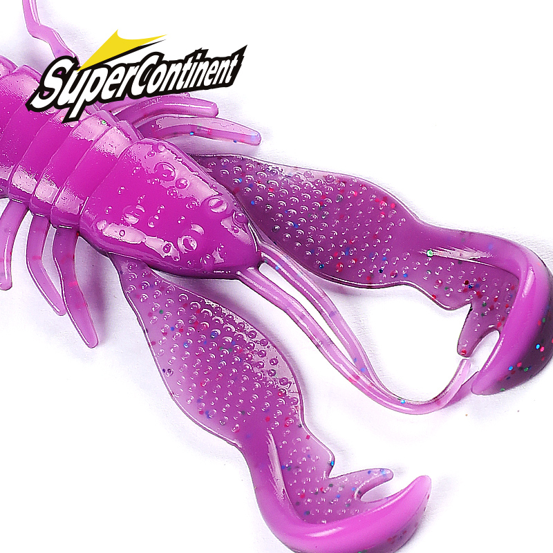2023 supercontinente Filet Craw Bait perch señuelos señuelo suave Señuelos de pesca camarones langosta señuelo de plástico suave Señuelos de pesca