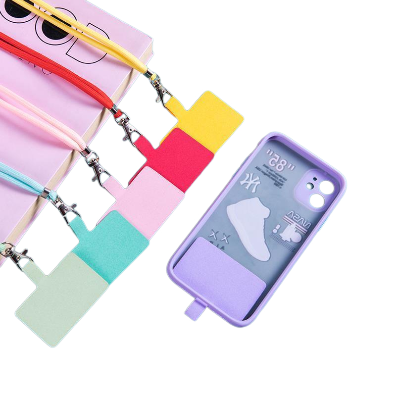 Mobile Phone Lanyard For All Phone Cases Solid Color With Phone Case Clip Detachable And Adjustable Neck Strap Climbing Buckle
