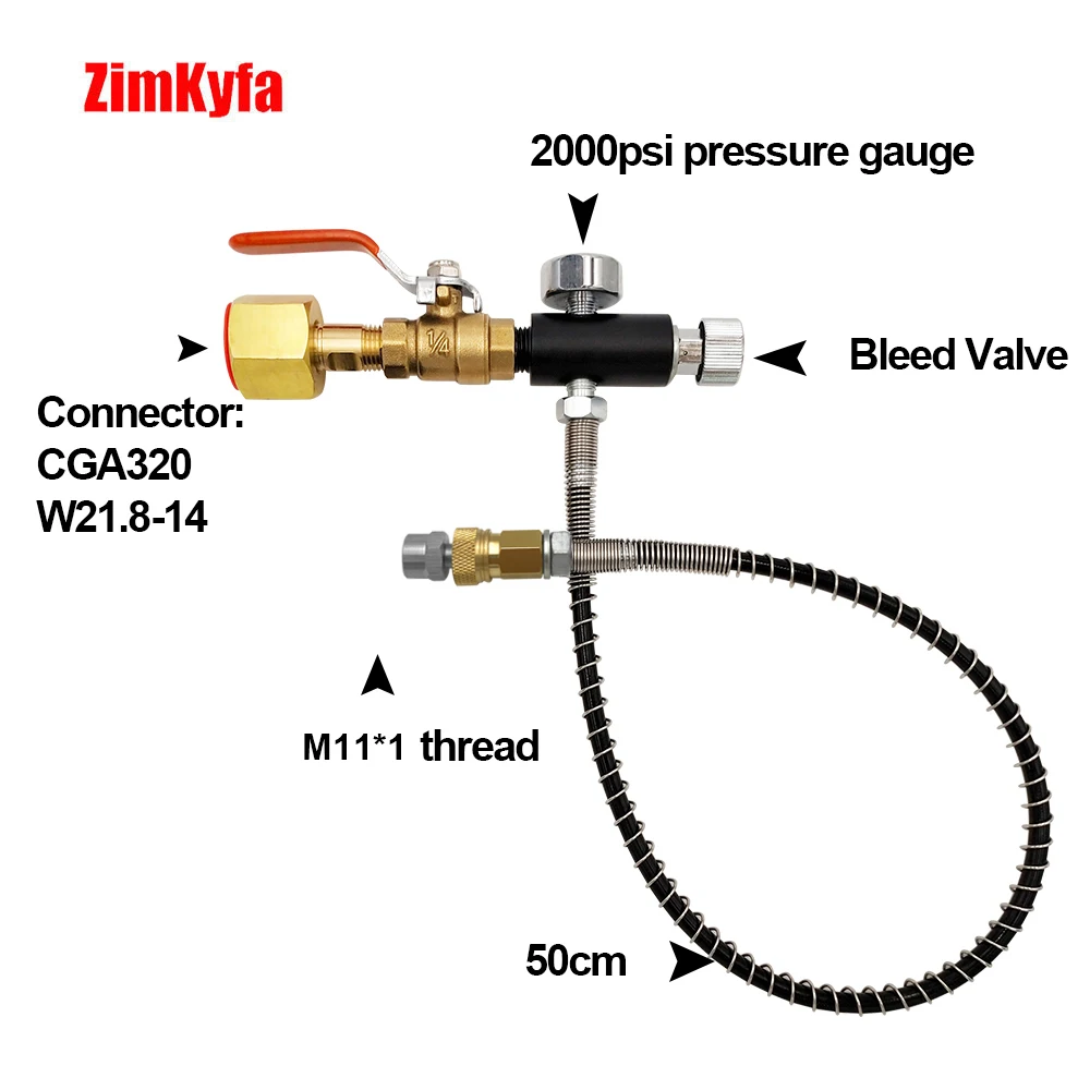 CO2 Refill Filling Adapter Converter Connect to N2O Whipped Cream Cylinder 0.95L 580g, 0.99L 615g