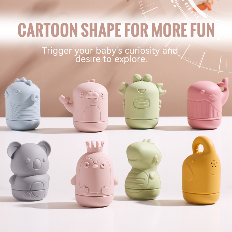 ของเล่นอาบน้ําเด็กสัตว์น่ารักการ์ตูนเด็กวัยหัดเดินของเล่นน้ําว่ายน้ําห้องน้ําเด็กซิลิโคน Sprinkler อ่างอาบน้ําสัตว์ของเล่นเด็กทารกเด็กชาย