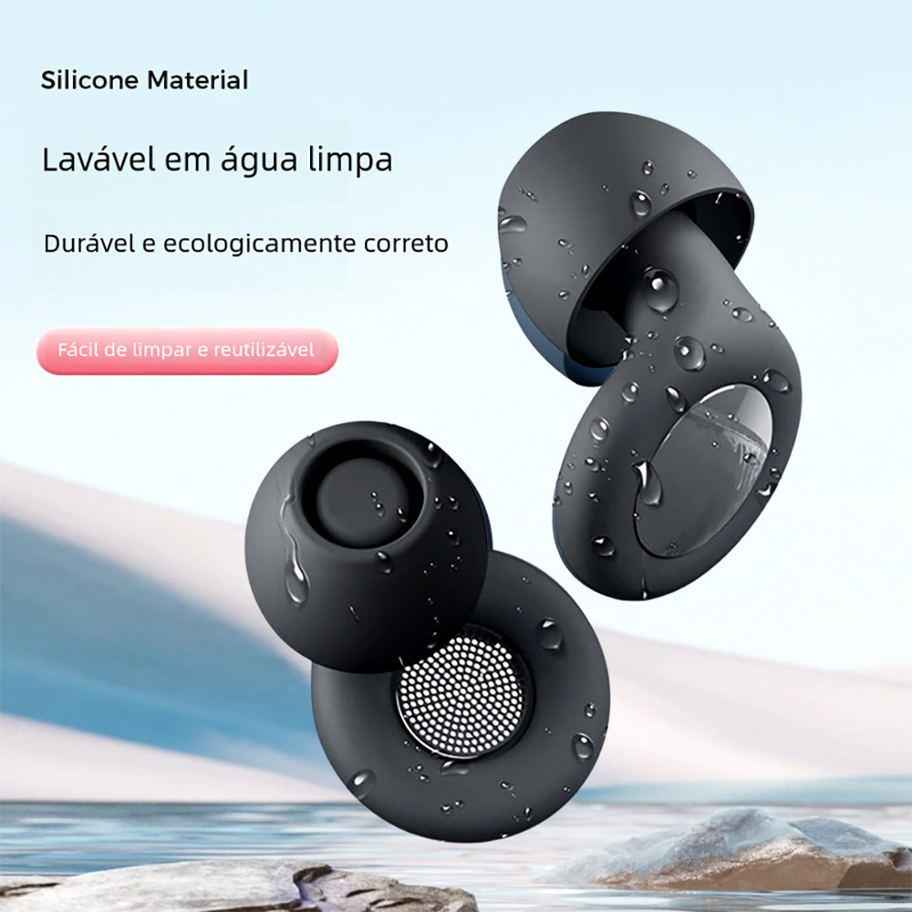 Tampões de ouvido silenciosos para dormir, redução de ruído, super macios, reutilizáveis, proteção auditiva, anti-ruído, para concertos, viagens, trabalho