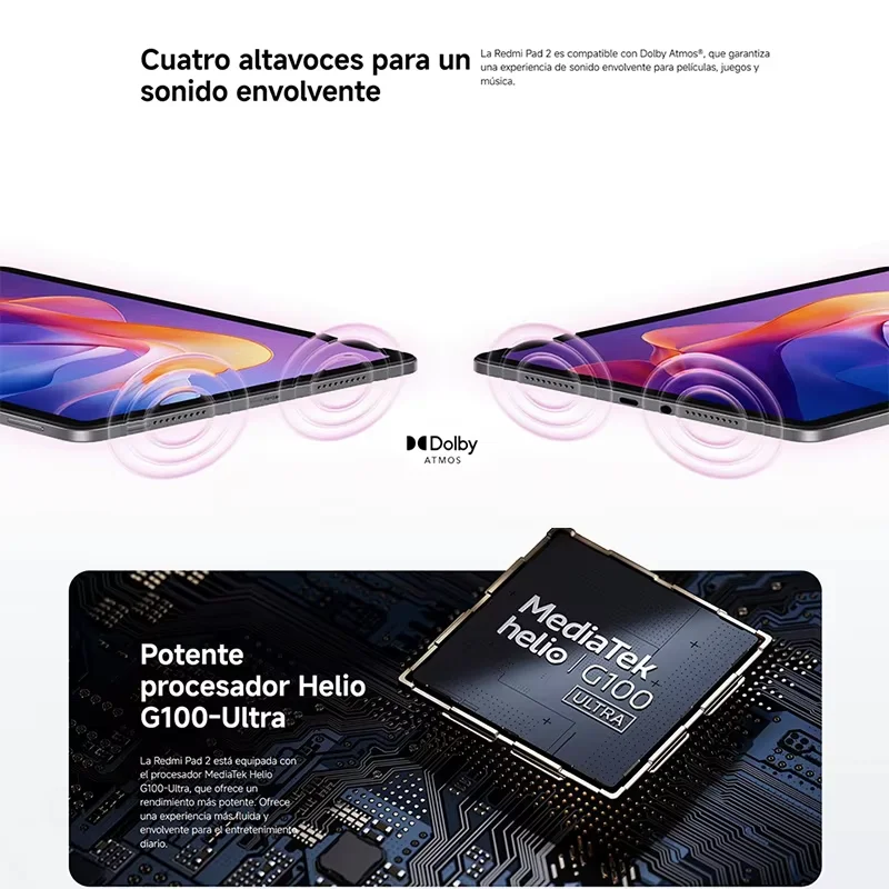 【Marque +】Xiaomi Redmi Pad 2 Advanced Helio G100-Ultra 11 "2,5 K écran cristallin 9000 mAh batterie 18 W charge rapide
