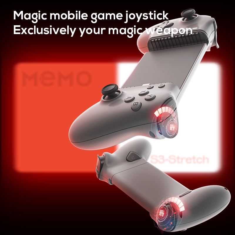 Nuevo Mando elástico bilateral MEMO S3, disponible para teléfonos móviles y tabletas. Conexión inalámbrica de modo dual tipo C