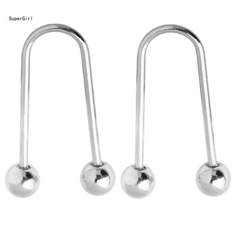 อเนกประสงค์เกลียวโลหะ Clasps คู่หัวเข็มกลัด 2 ชิ้นชุดเสื้อผ้า Fixing ปุ่มคลิปสำหรับงานปาร์ตี้และสำนักงานสวมใส่ J78E