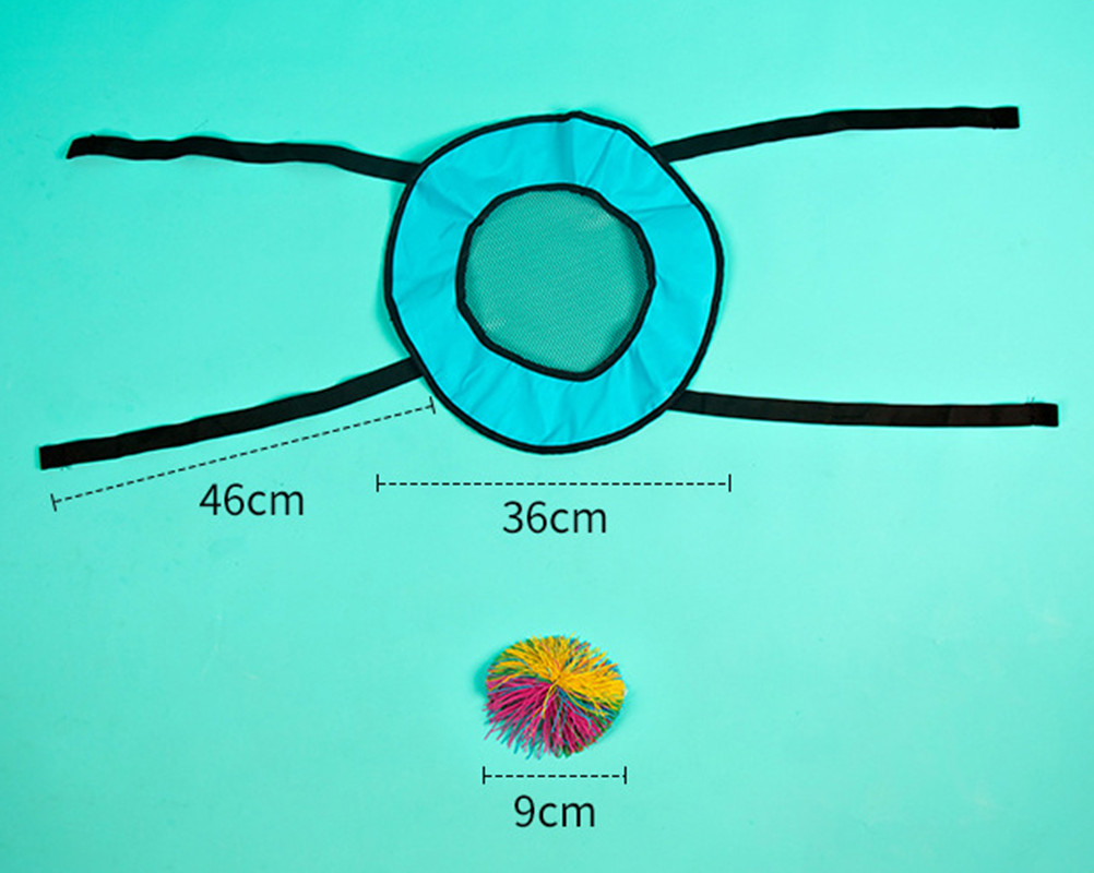 Children Outdoor Throw Toss Ball Toys Parent-child Interactive Sensory Play   Double Throw Catch Elastic Ball Kid Motion Gift