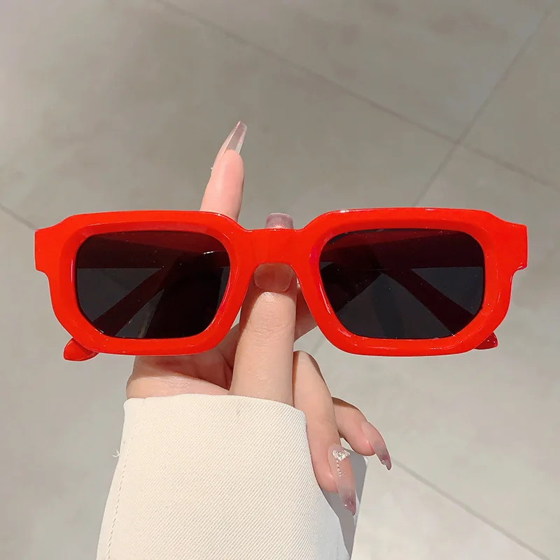 Nuevas gafas de sol con montura rectangular Vintage para hombre, gafas de sol Retro a la moda, gafas de diseño de marca de lujo, gafas UV400 para mujer