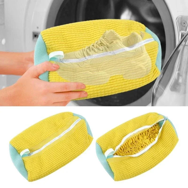 Washing Shoes Bag Cotton Laundry Net Fluffy fibers Easily remove dirt Washing Bags Anti-deformation Shoes Clothes Organizer