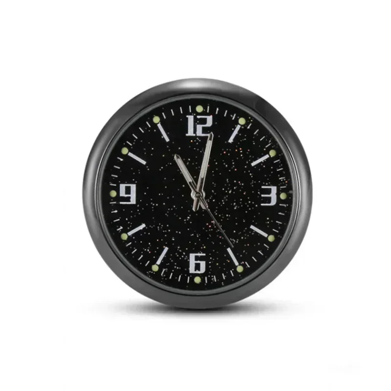 Luminous Car Clock Automobiles Internal Stick-On Watch Mechanics Quartz Clocks Auto Ornament 40mm Mini Digital Clock