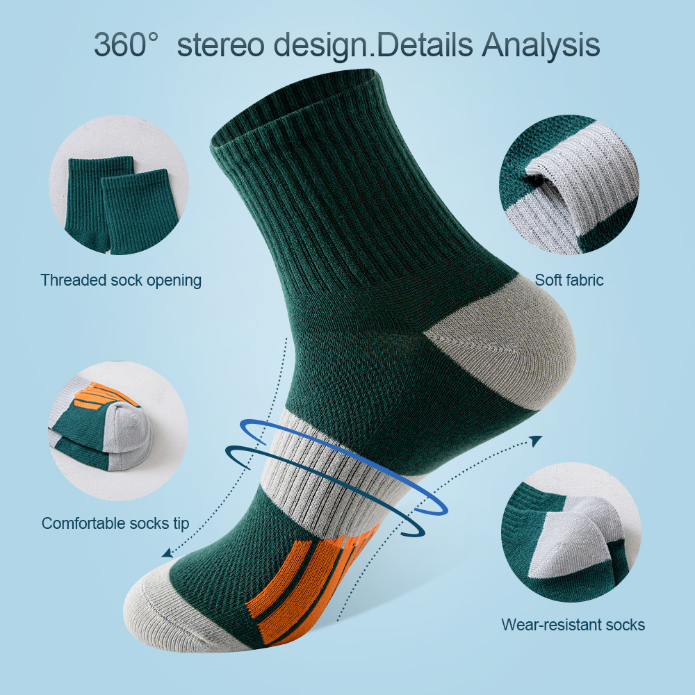 5 пар/партия, мужские спортивные носки для бега