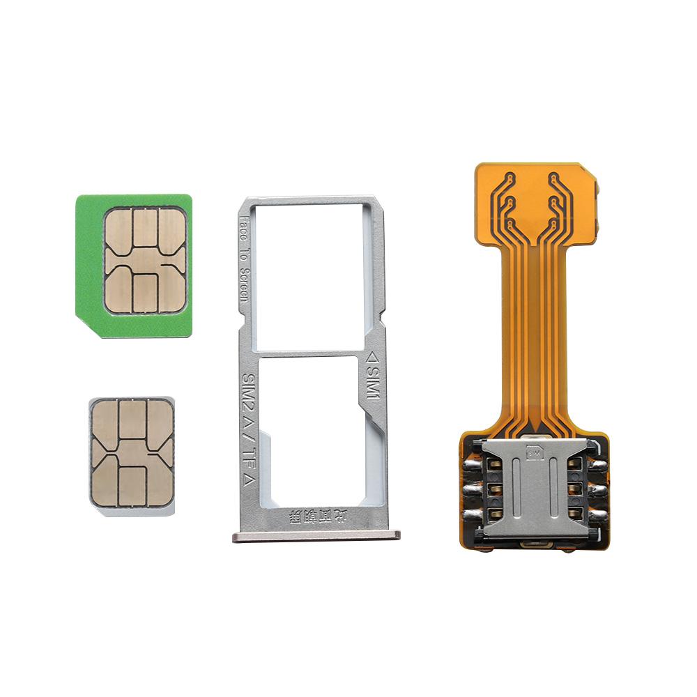 Universal TF Hybrid Sim Slot Dual-SIM-Karte Adapter Micro SD Extender Nano Cato Android-Handy
