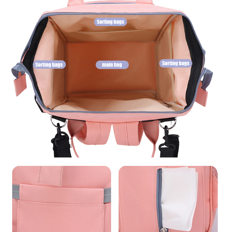 Disney nueva moda bolsa de pañales para bebés bolsa de maternidad de gran capacidad mochila impermeable para cochecito de bebé bolsa de pañales para bebés de Mickey Mouse